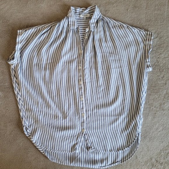 Madewell Central Shirt Dalton Stripe size small - Picture 4 of 15